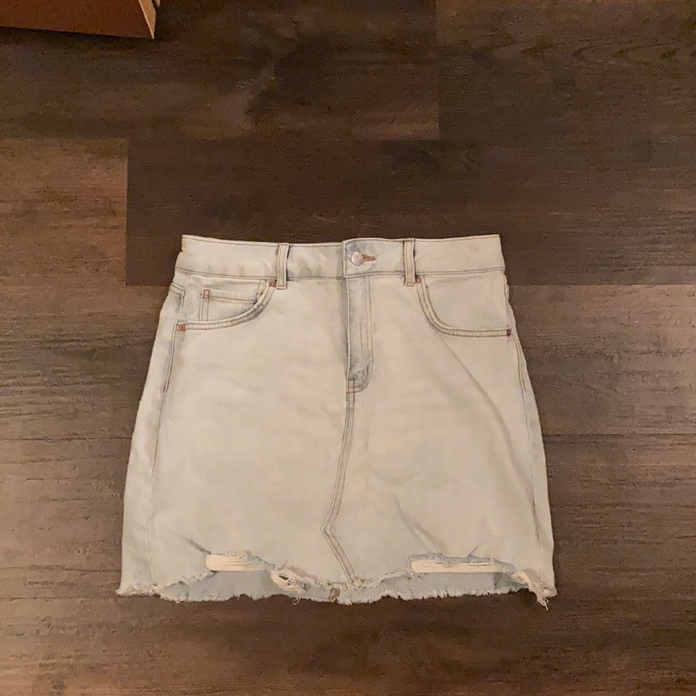 Denim mini skirt